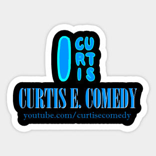 Curtis E. Comedy Logo Sticker